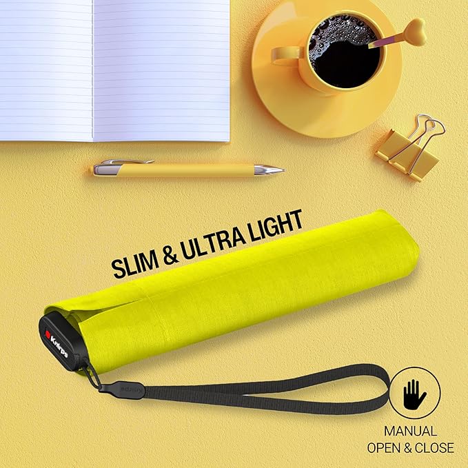 Knirps US.050 Ultra Light Pocket Size Manual Rain Umbrella with Carrying Case