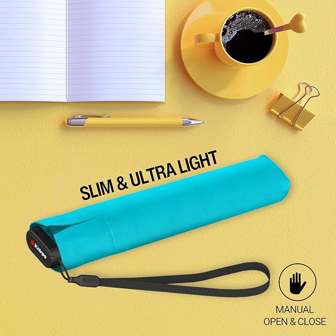 Knirps US.050 Ultra Light Pocket Size Manual Rain Umbrella with Carrying Case