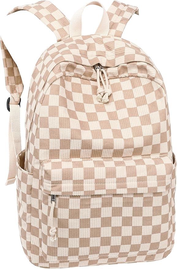 Bluboon School Backpack for Teen Girls Bookbags Elementary High School Corduroy Laptop Bags Women Travel Daypacks