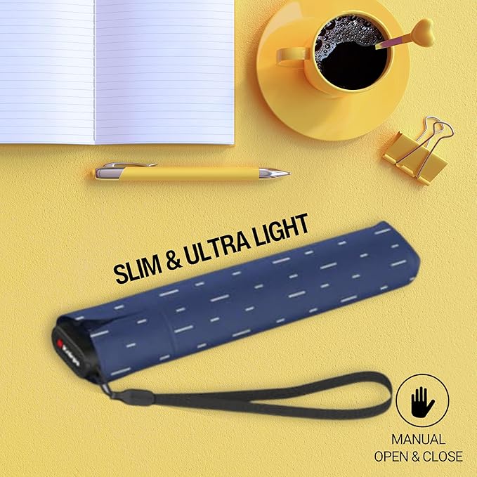 Knirps US.050 Ultra Light Pocket Size Manual Rain Umbrella with Carrying Case