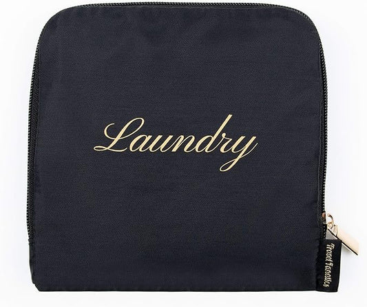 Travel Fanatics Laundry Bag for Dirty Clothes - Foldable Travel Laundry Bag for Suitcase, Hotels, Airbnbs, Cruises and Road Trips - Black