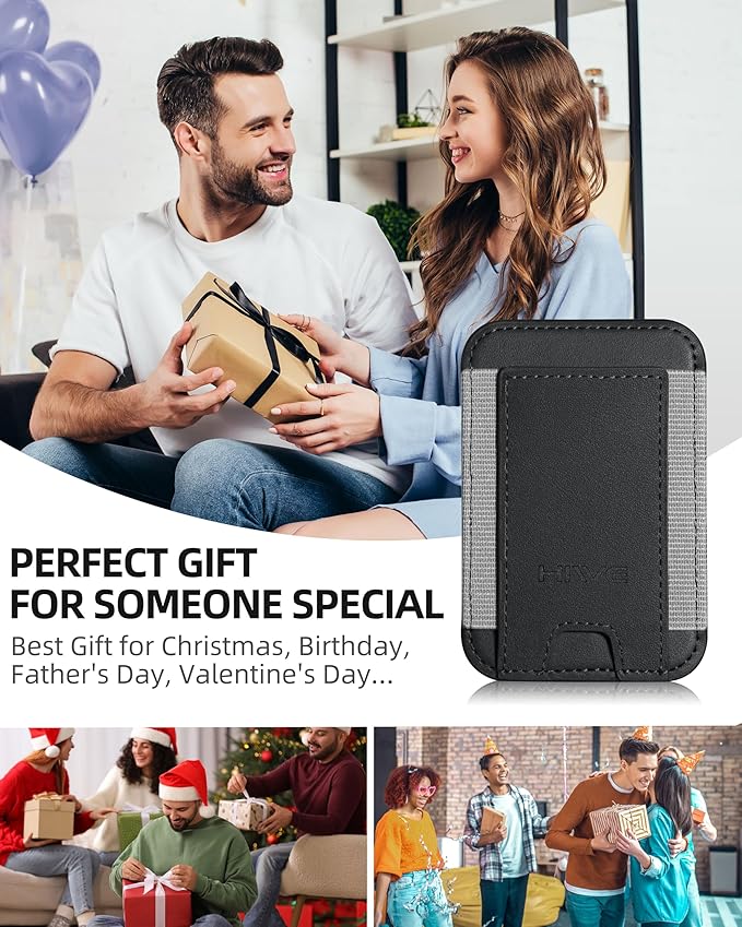 HiWe for MagSafe Wallet: 7-Card Holder, RFID Blocking, Strong Magnet for iPhone 12-17 Series, Slim, 1 Slot