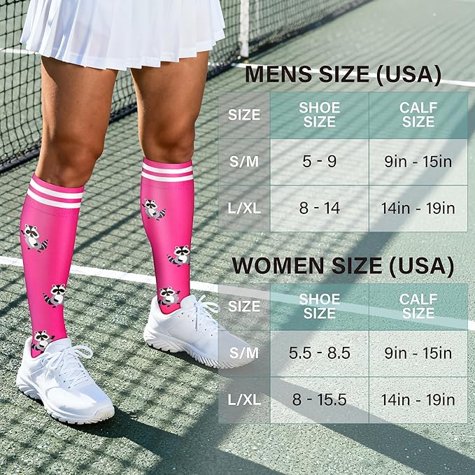 Acture 6 Pack Compression Socks for Women and Men - Knee High for Medical, Running, Nurses, Travel