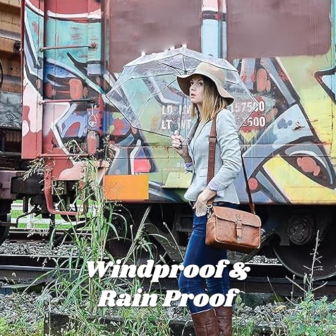 Totes Compact Auto Open Folding Umbrella with Enhanced Visibility