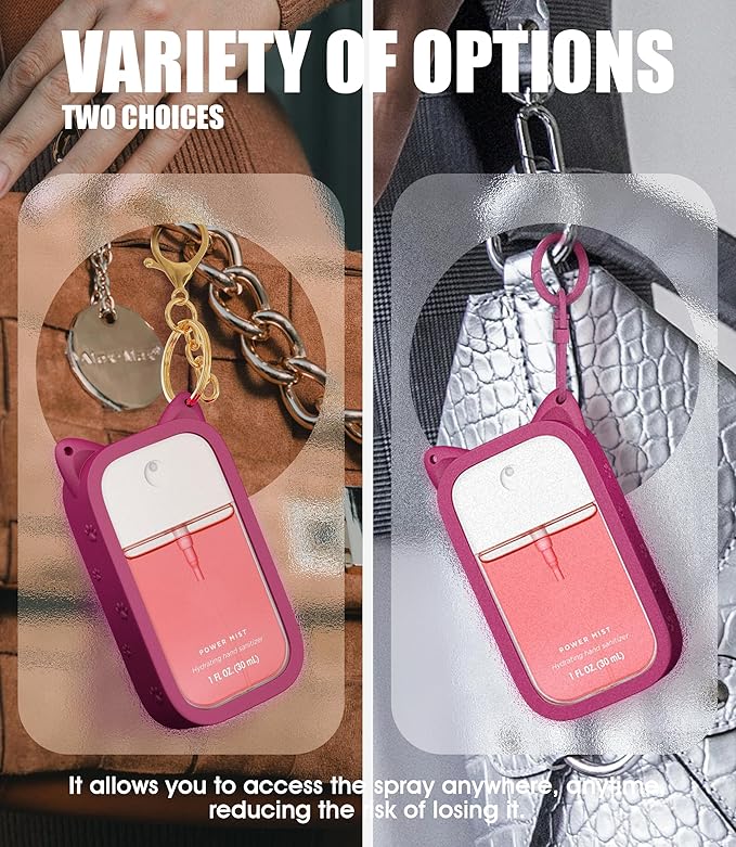 Sonnorel Silicone Case Compatible with Touchland Hand Sanitizer Spray (Fit for 1 FL OZ/30 mL Ver)