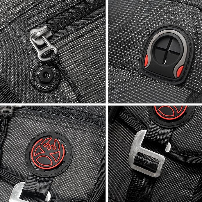 NICGID Sling Bag Chest Shoulder Backpack Crossbody Bags for Tablet Laptop Outdoor Hiking Men Women