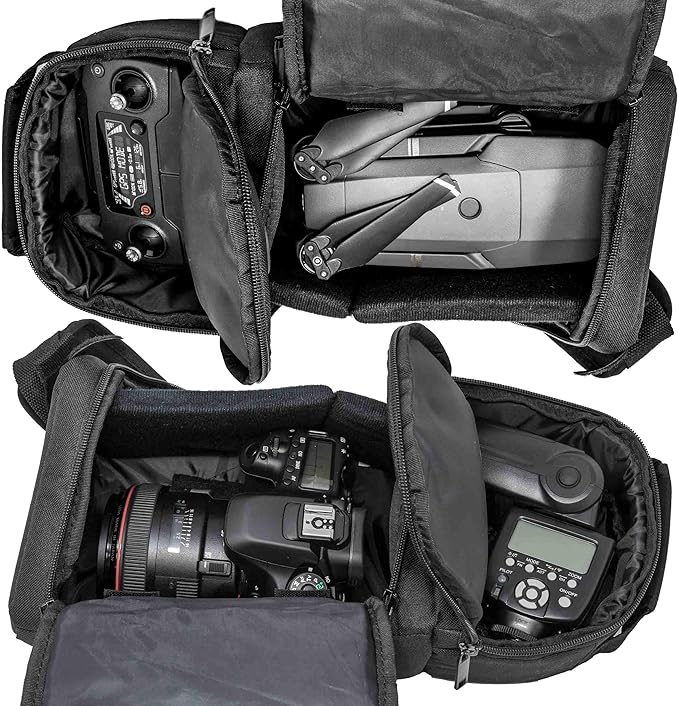 Ultimaxx Photo Camera Sling Backpack Bag for DSLR and Mirrorless Cameras (Canon, Nikon, Sony, Fujifilm, Olympus, Panasonic LUMIX, Pentax, Blackmagic Design, Leica, Kodak & More)
