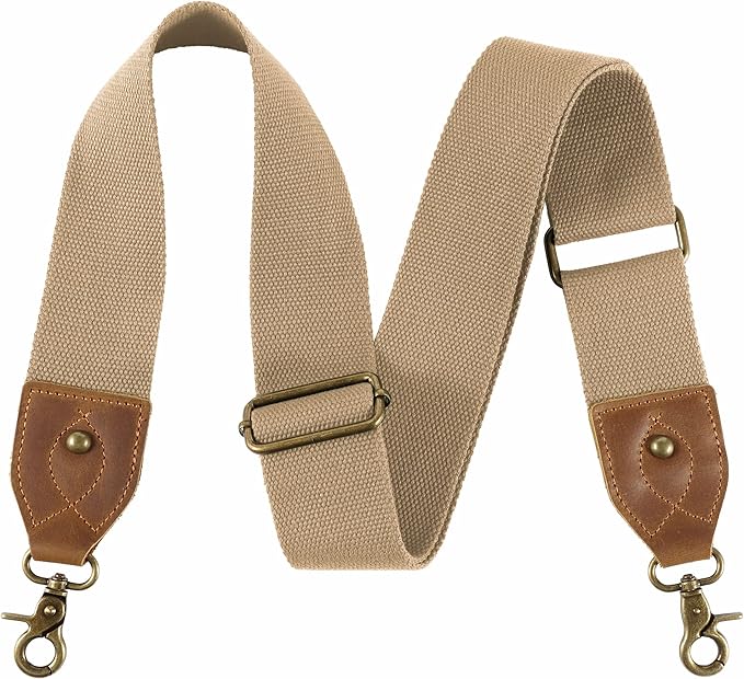 Nefelibata Purse Strap-2"Crazy Horse Leather Bag Strap Adjustable Replacement,Retro Jacquard Embroidery Crossbody Straps