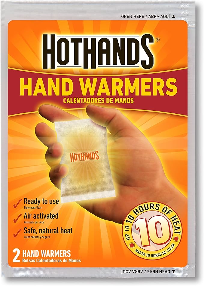HotHands Hand Warmers - Long Lasting Safe Natural Odorless Air Activated Warmers - Up to 10 Hours of Heat