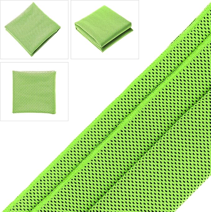 Cooling Towels (40"x 12", Pack of 10) for Neck and Face, Cold Towel for Hot Weather, Sports, Workout, Fitness, Gym, Yoga, Golf, Pilates, Travel, Camping & More