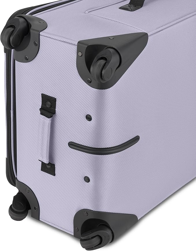 SWISSGEAR Sion Softside Expandable Spinner Luggage Durable Lightweight Travel Suitcase, Evening Haze, Checked-Large