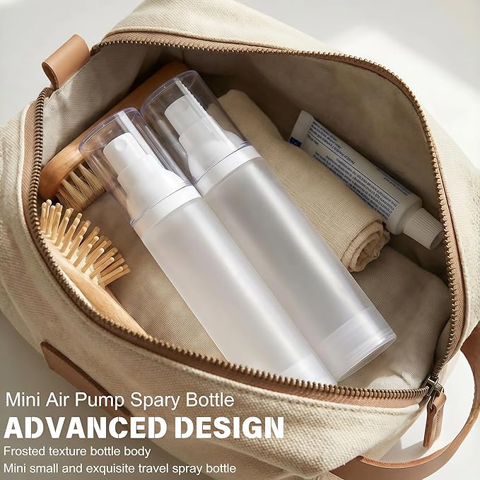 360° Angle Work - Small Spray Bottle | 1.7oz/50ml - Mini Spray Bottle - TSA Approved Travel Bottle | Portable Refillable Leak Proof | For Perfume Toner Hair spray Facial Moisturizing | 1.7oz/50ml-PK 3