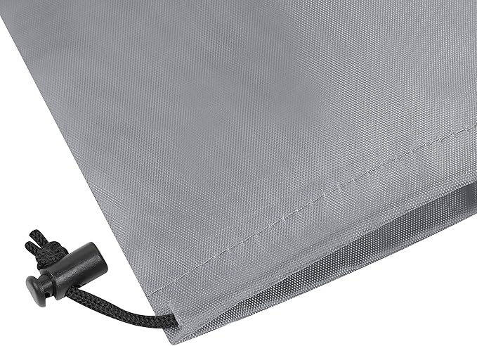 PALTERWEAR Drawstring Pouch (6 x 8 Inch, 12 Pack, Grey) Nylon Cinch Bag with Toggle for Travel, Gym and Office