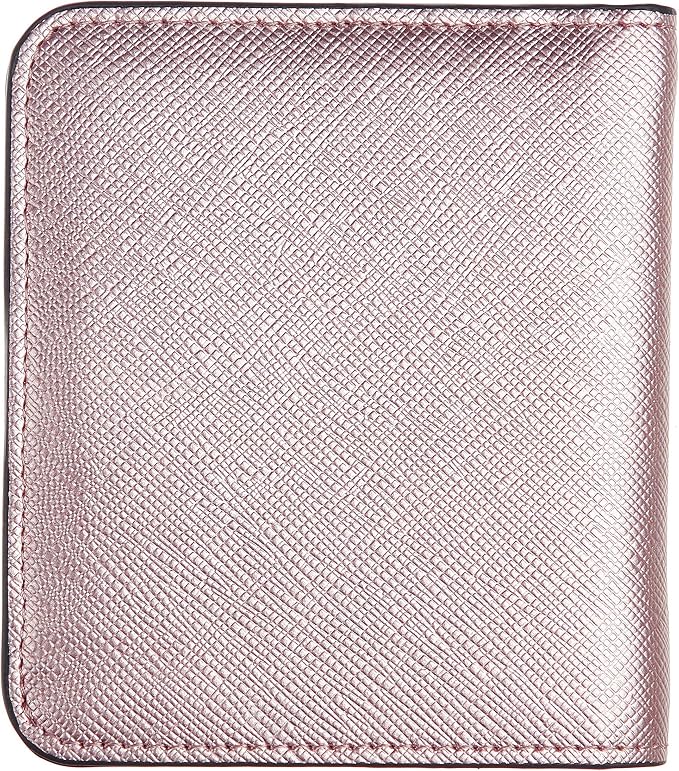 Toughergun Women’s Small Slim Leather Wallet with RFID Protection, Compact Bifold Mini Purse with Clear ID Window