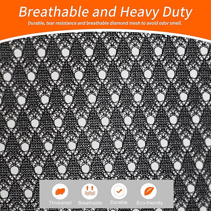 Polecasa Heavy Duty Diamond Mesh Laundry Bags 24x36"- Machine Washable Large Commercial Grade Laundry Bag with Drawstring & ID Tag for College Dorms, Travel, Sports Equipment – Black